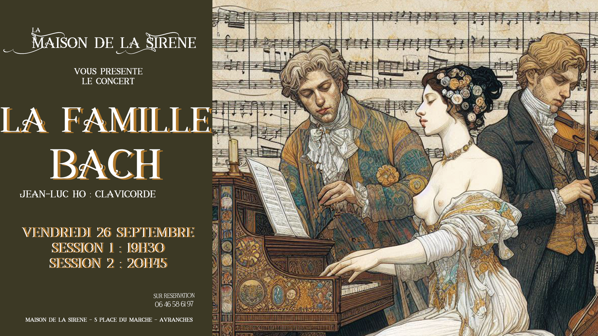 Image pour [récital] Jean-Luc Ho - La famille Bach - clavicorde 1ere session