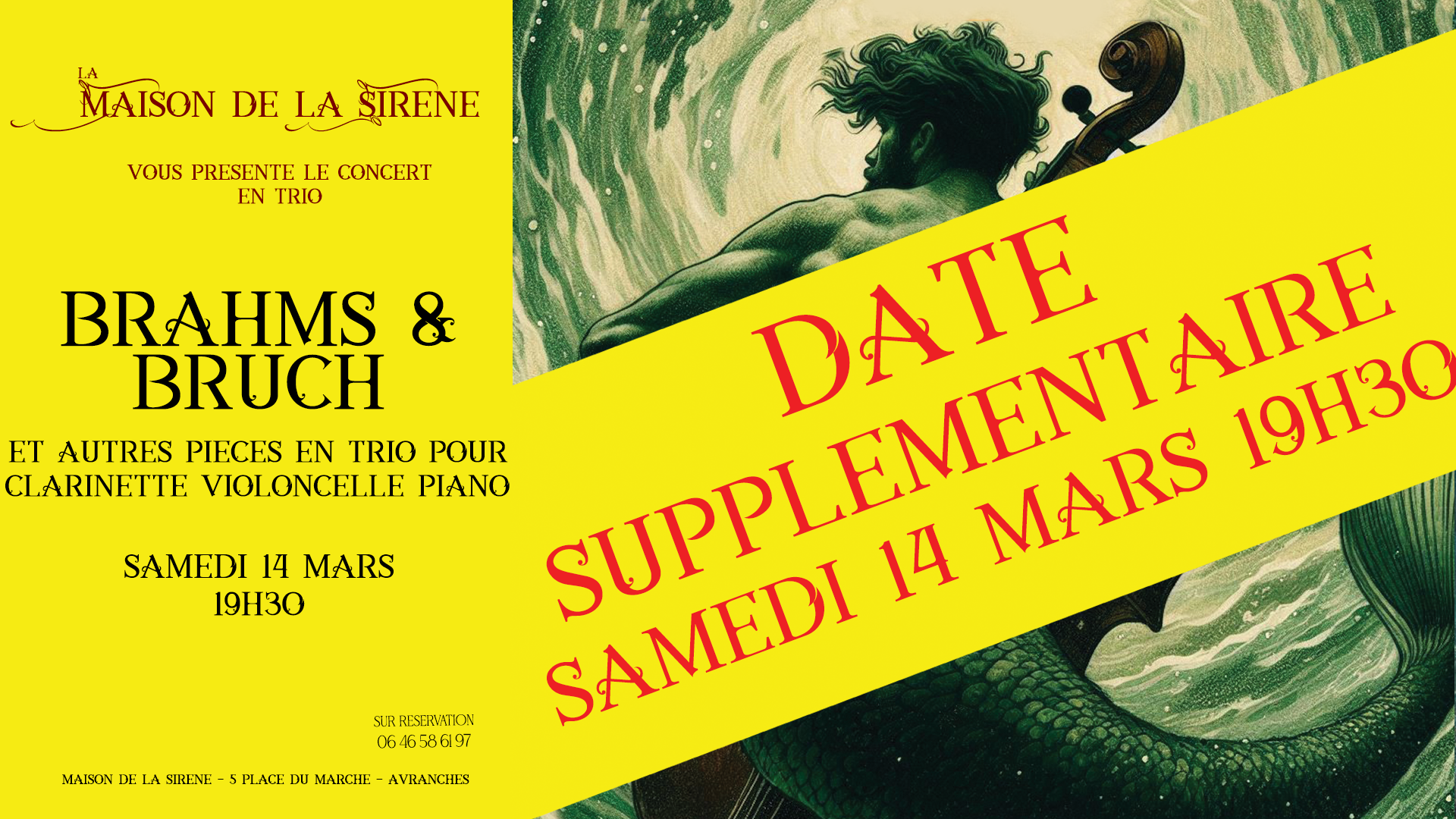 Image pour [concert] Le Tortorec, Carbonne et Walspeck - Trio de Bruch et Brahms - Date supplémentaire