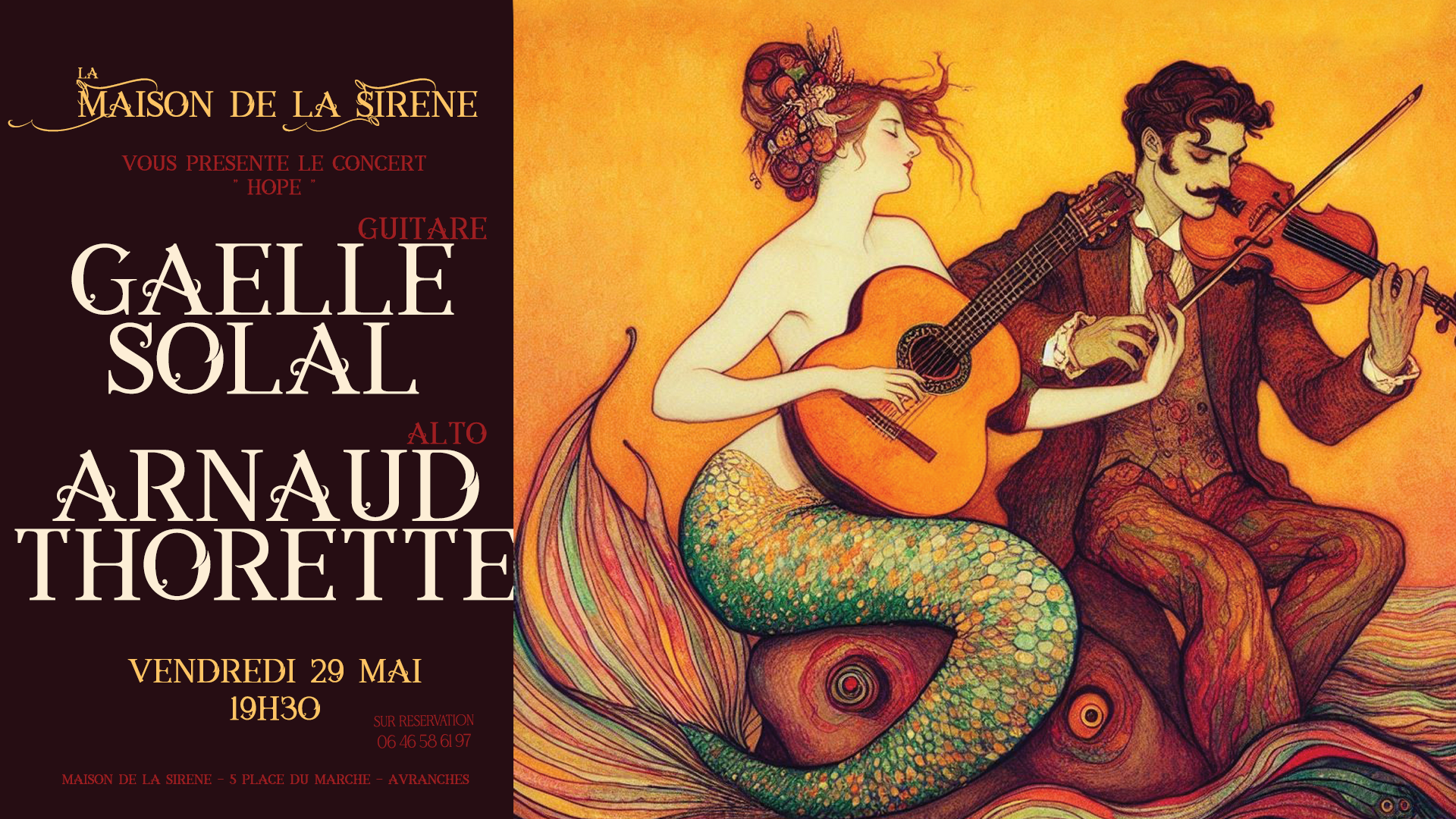 Image pour [concert] Gaelle Solal & Arnaud Thorette - Hope (guitare et alto)